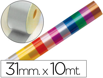 Cinta fantasía 10m.x31mm. plata